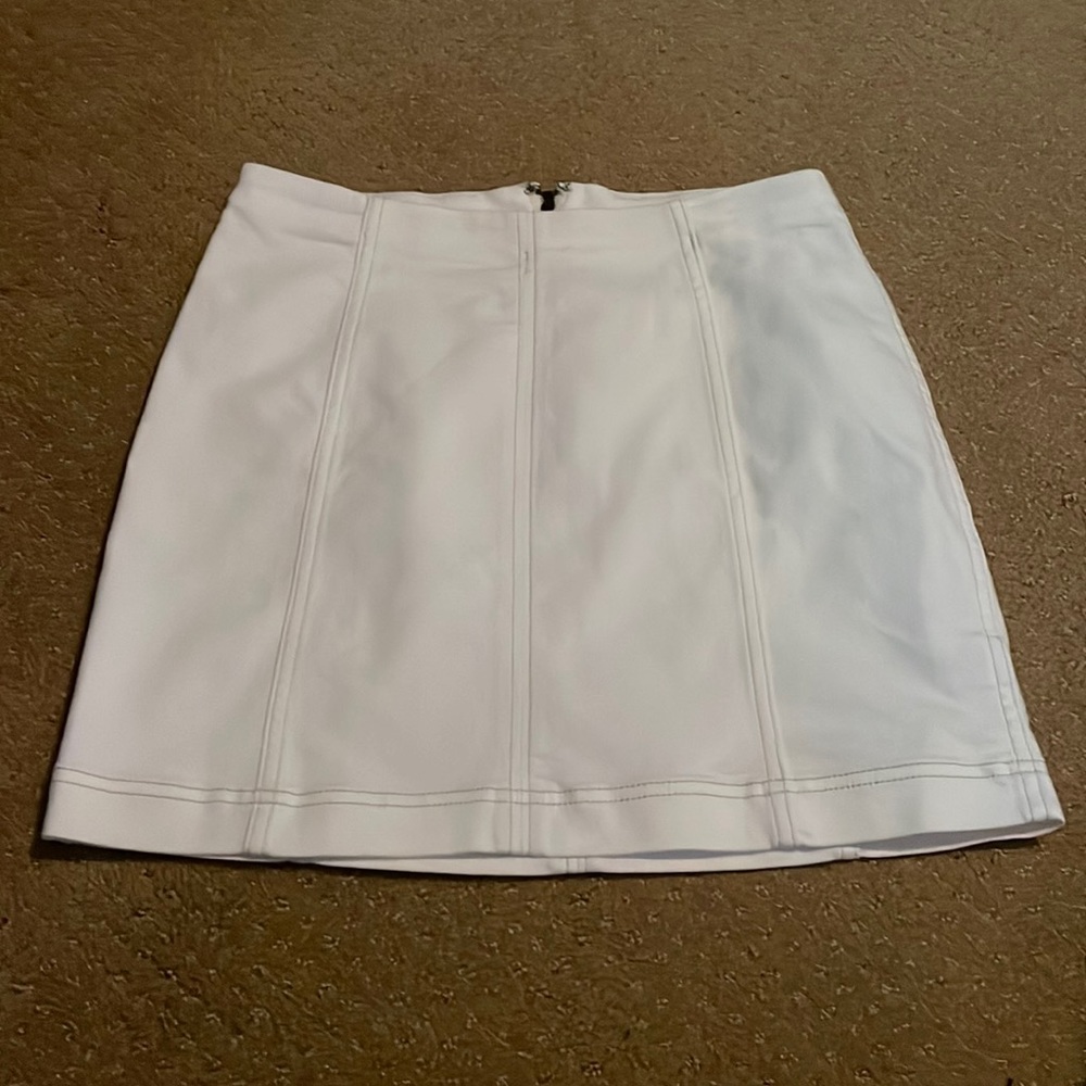 White free people skirt